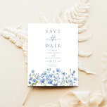 Budget Dusty Blue Wildflower Wedding Save The Date<br><div class="desc">Budget Dusty Blue Wildflower Wedding Save The Date</div>