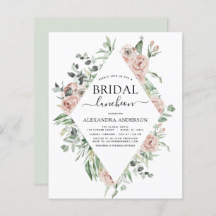 Budget Dusty Pink Bridal Shower Luncheon