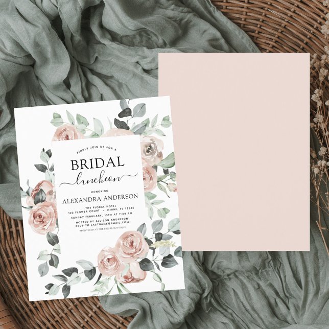 Budget Dusty Pink Bridal Shower Luncheon (Creator Uploaded)