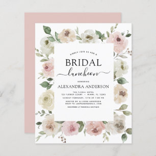 Budget Dusty Pink Bridal Shower Luncheon Floral
