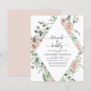 Budget Dusty Pink Brunch & Bubbly Bridal Shower