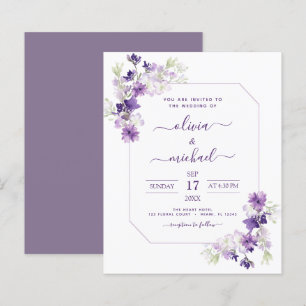 Budget Dusty Purple Wedding Floral Greenery