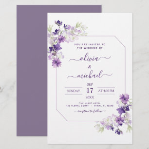 Budget Dusty Purple Wedding Floral Greenery