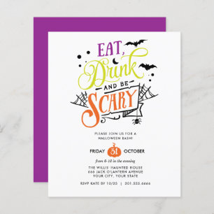 BUDGET Eat Drink and be Scary Halloween Bash Party