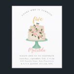 budget editable birthday cake party invitation flyer<br><div class="desc">budget birthday cake party. A beautiful painted birthday cake design. edit the age to suit your occasion</div>