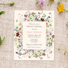 Budget Elegant Boho Floral Bridal Shower