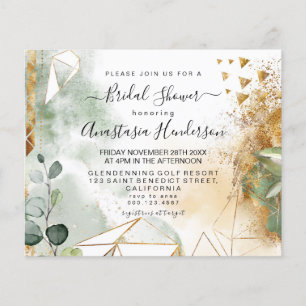 Budget Elegant Bridal Shower Invitation. Flyer