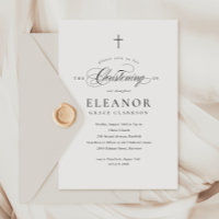 Budget Elegant Cross Calligraphy Christening