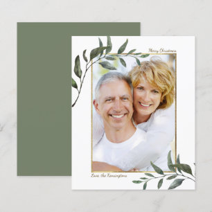 Budget Elegant Eucalyptus Christmas Holiday Photo