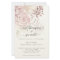 Budget Elegant Florals Script Pink Wedding Invite