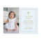 Budget Elegant Gold Cross Photo Baptism Thank You