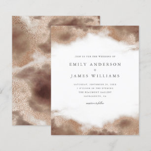 Budget Elegant Gold Ocean Tides Wedding