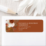 Budget elegant green and terracotta floral wedding<br><div class="desc">Budget rustic watercolor floral wedding address label With beautiful rust,  terracotta,  blush pink,  black and sage green pampas grass eucalyptus watercolor details. This modern wedding design is sure to set the style for your big day.</div>
