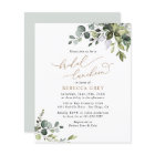 Budget Elegant Greenery Bridal Luncheon Invitation