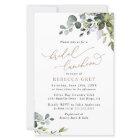 Budget Elegant Greenery Bridal Luncheon Invitation