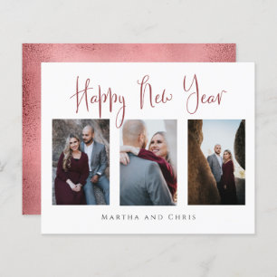 Budget Elegant Happy New Year Rose Gold Photo