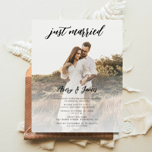 Budget Elegant Just Married Elopement Reception 
