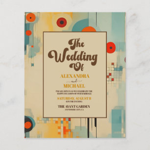Budget Elegant Mid Century Floral Wedding