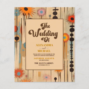 Budget Elegant Mid Century Floral Wedding