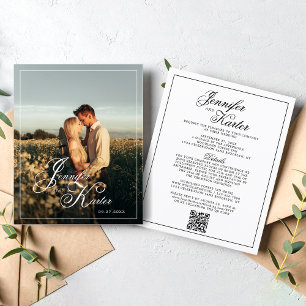BUDGET Elegant QR Code All in One Photo Wedding