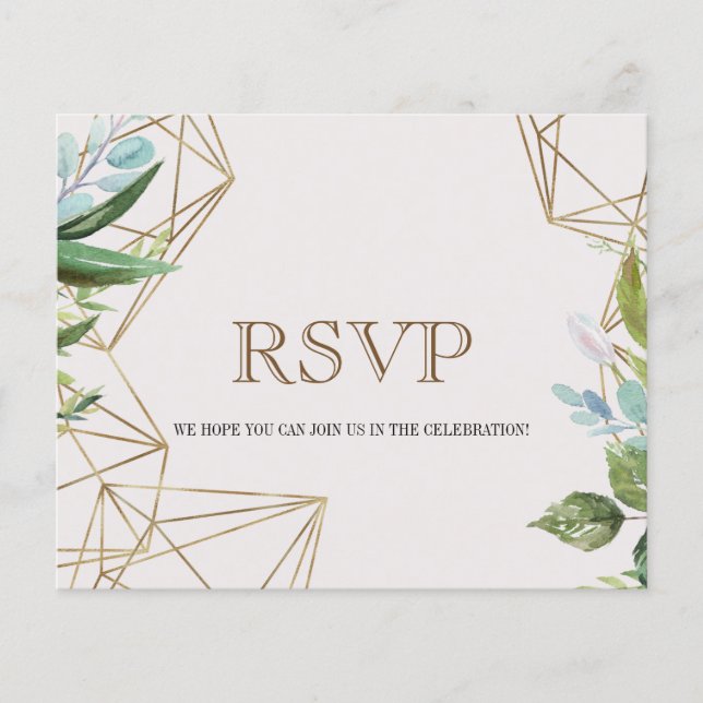Budget/Elegant/RSVP Card. Flyer. Flyer (Front)