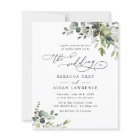 Budget Elegant Rustic Greenery Wedding Invitation
