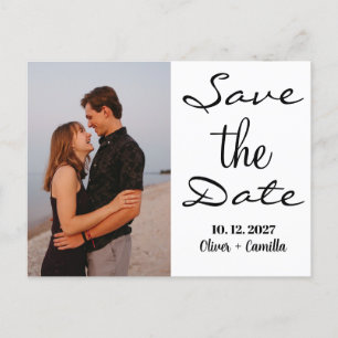 Budget elegant Save the date wedding invitations