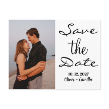 Budget elegant Save the date wedding invitations 