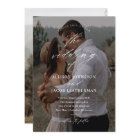Budget Elegant Script Photo Wedding Invitation