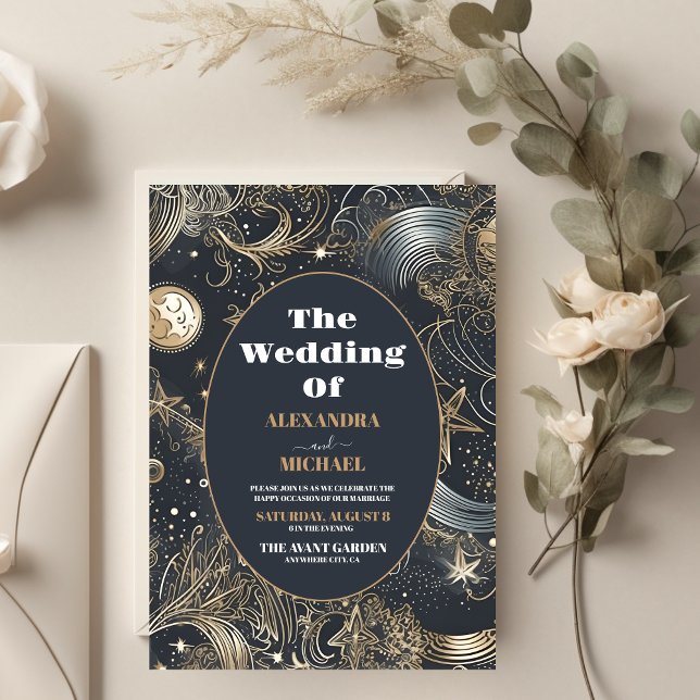 Budget Elegant Silver Gold Celestial Wedding (Creator Uploaded)