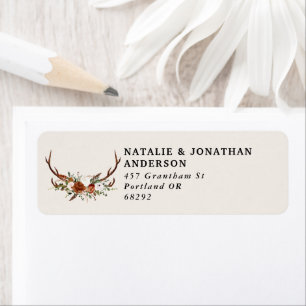 Budget elegant terracotta floral botanical