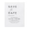 Budget Elegant Typography Save the Date Photo