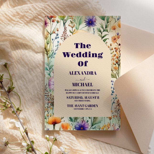 Budget  Elegant Watercolor  Wildflowers Wedding (Creator Uploaded)