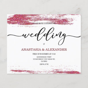 BUDGET/Elegant wedding invitation. Flyer