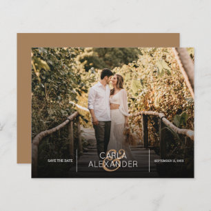 Budget Elegant Wedding Photo Save the Date