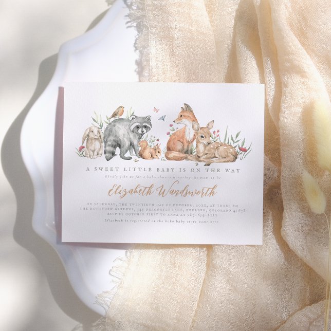 Budget Elegant Woodland Forest Animals Baby Shower (Creator Uploaded)
