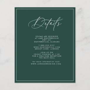 Budget Emerald Details Card 