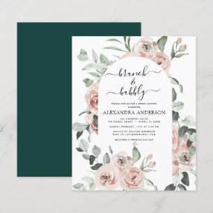 Budget Emerald Green Brunch & Bubbly Bridal Shower