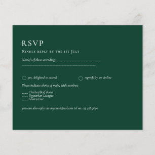BUDGET Emerald Green Monochrome Text  Flyer
