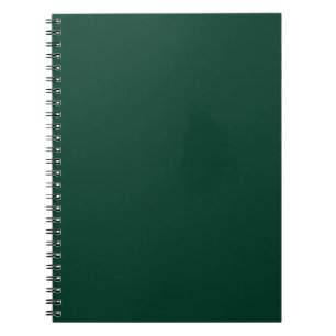 BUDGET Emerald Green Monochrome Text  Notebook