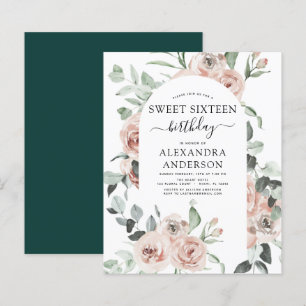 Budget Emerald Green Sweet Sixteen Birthday Party