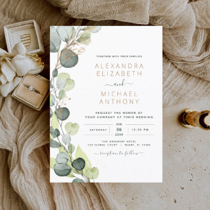 Budget Eucalyptus Botanical Greenery Wedding