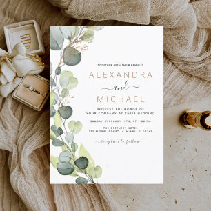 Budget Eucalyptus Botanical Greenery Wedding