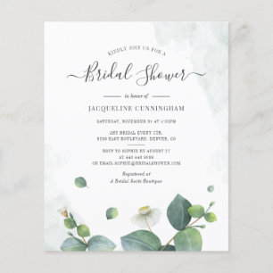 Budget Eucalyptus Bridal Shower Script Succulent