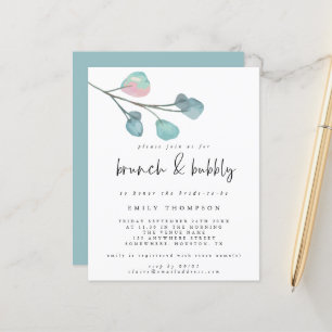 Budget Eucalyptus Brunch Bubbly Bridal Shower