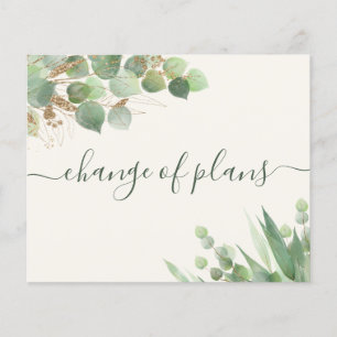 Budget Eucalyptus Change of Plans Smaller Wedding