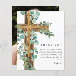 BUDGET Eucalyptus Cross   Confirmation Thank You