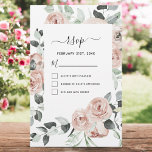 Budget Eucalyptus Floral Greenery Wedding RSVP<br><div class="desc">Budget Eucalyptus Greenery - Dusty Pink Floral Greenery Botanical Greenery Watercolor Wedding RSVP Spring or Summer Wedding Invitations - includes beautiful and elegant script typography with modern botanical flowers and greenery for the special Wedding day celebration.</div>