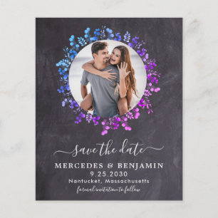 Budget Eucalyptus Foliage Photo Save The Date Card