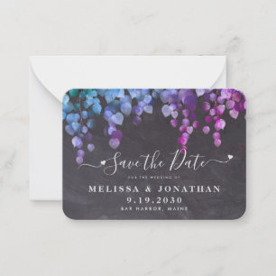 Budget Eucalyptus Foliage Slate Save The Date Card